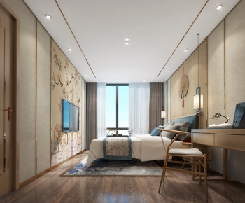 New Chinese Style Bedroom-ID:372895963