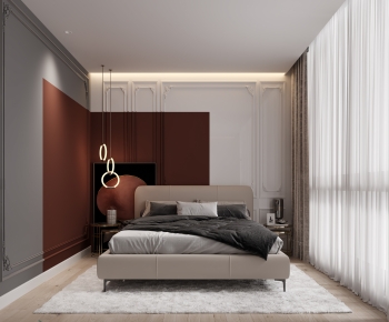 Simple European Style Bedroom-ID:218363057