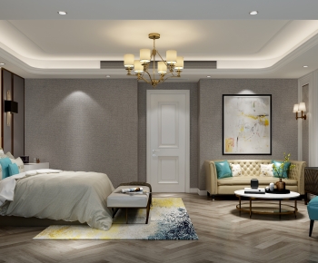 New Chinese Style Bedroom-ID:262525089