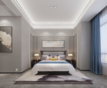New Chinese Style Bedroom-ID:380779031
