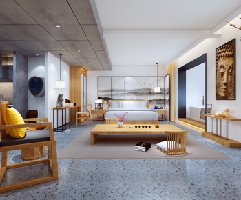 New Chinese Style Bedroom-ID:865448955