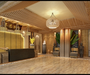 New Chinese Style Lobby Hall-ID:498899948