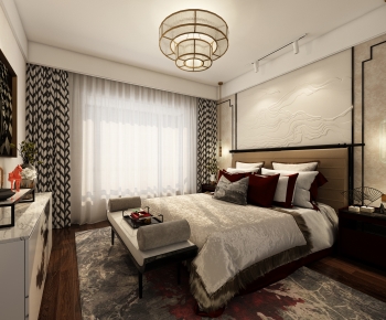 New Chinese Style Bedroom-ID:777636058