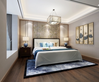 New Chinese Style Bedroom-ID:177843091