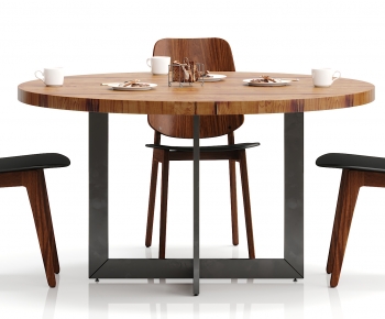 Industrial Style Dining Table And Chairs-ID:975759984