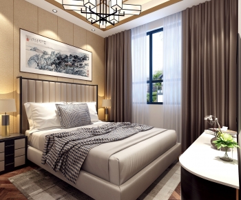 New Chinese Style Bedroom-ID:290220027