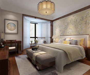 New Chinese Style Bedroom-ID:919941904