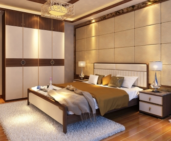 New Chinese Style Bedroom-ID:590624092