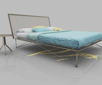 Modern Double Bed-ID:437153103