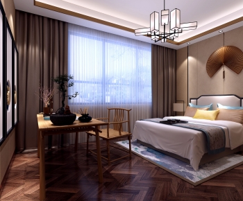 New Chinese Style Bedroom-ID:731220269