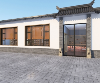 New Chinese Style Teahouse Tea House-ID:249682909