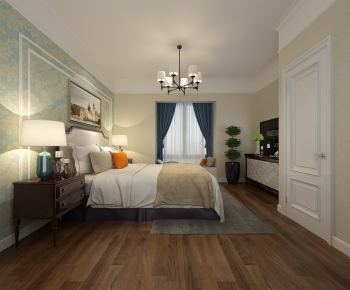 American Style Bedroom-ID:606292968
