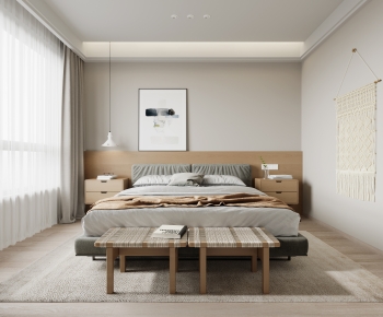 Wabi-sabi Style Bedroom-ID:605468994