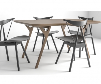 Modern Dining Table And Chairs-ID:387502914