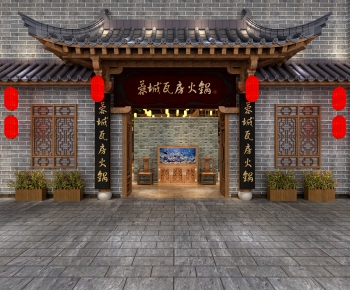 中式餐馆门面门头-ID:508511179