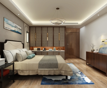 New Chinese Style Bedroom-ID:141639958