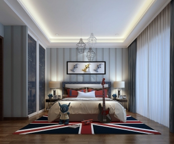 Simple European Style Boy's Room And Son's Room-ID:896966934