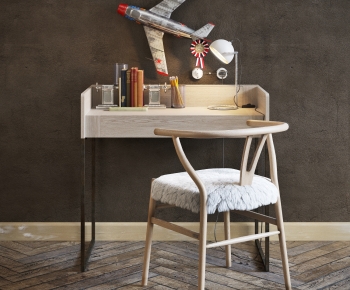 Modern Computer Desk And Chair-ID:970654018