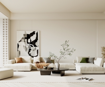 Wabi-sabi Style A Living Room-ID:252382997