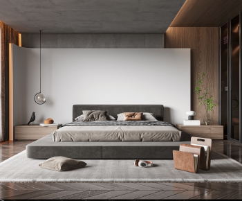 Modern Wabi-sabi Style Bedroom-ID:720463042