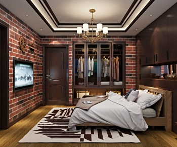 Industrial Style Bedroom-ID:860028986
