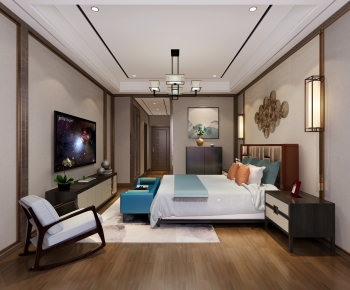 New Chinese Style Bedroom-ID:453103074