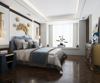 New Chinese Style Bedroom-ID:904570102
