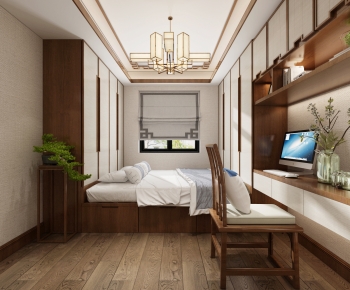 New Chinese Style Bedroom-ID:521121988