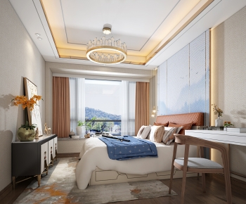 New Chinese Style Bedroom-ID:359339956