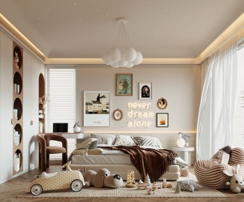 Modern Wabi-sabi Style Children's Room-ID:705339926