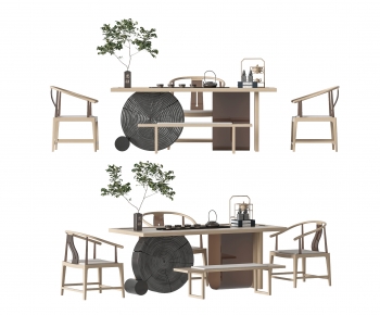 New Chinese Style Tea Tables And Chairs-ID:763793952