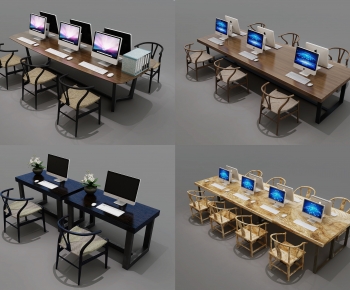 New Chinese Style Office Table-ID:809170967