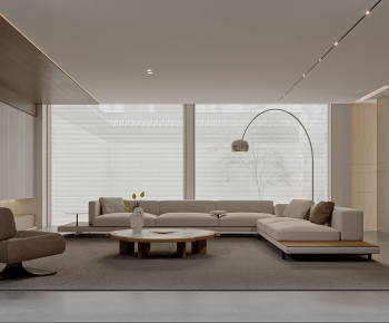 Modern Wabi-sabi Style A Living Room-ID:313123947