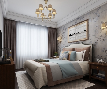 New Chinese Style Bedroom-ID:163434984