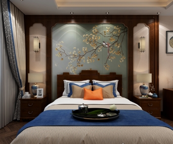 New Chinese Style Bedroom-ID:998810058