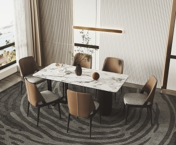 Modern Dining Table And Chairs-ID:708493957