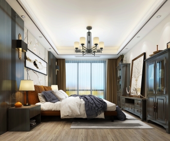 New Chinese Style Bedroom-ID:143913985