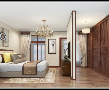 New Chinese Style Bedroom-ID:563028102