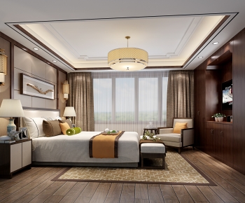 New Chinese Style Bedroom-ID:761472943