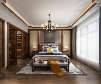 New Chinese Style Bedroom-ID:444463017