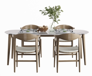 Nordic Style Dining Table And Chairs-ID:514925005