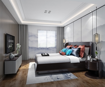 New Chinese Style Bedroom-ID:849905979