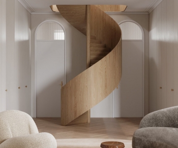 Nordic Style Rotating Staircase-ID:966517934