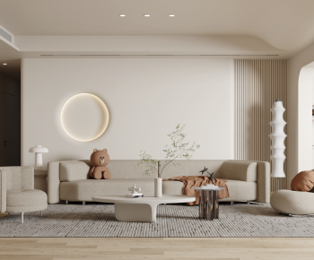 Wabi-sabi Style A Living Room-ID:423578987