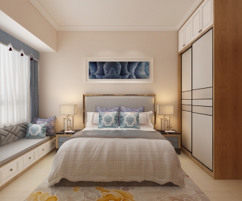New Chinese Style Bedroom-ID:276067976