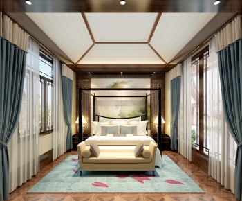 New Chinese Style Bedroom-ID:685244084