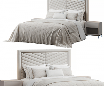 Modern Double Bed-ID:970432049