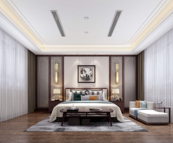 New Chinese Style Bedroom-ID:588148121