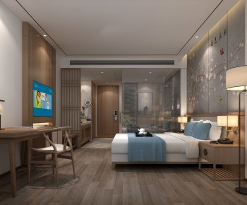 New Chinese Style Bedroom-ID:535758971