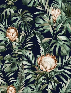 ModernAnimal And Plant Pattern Wallpaper